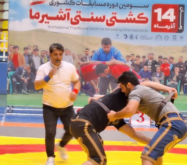 خوی، فاتح مسابقات کشتی سنتی «آشیرما» شد