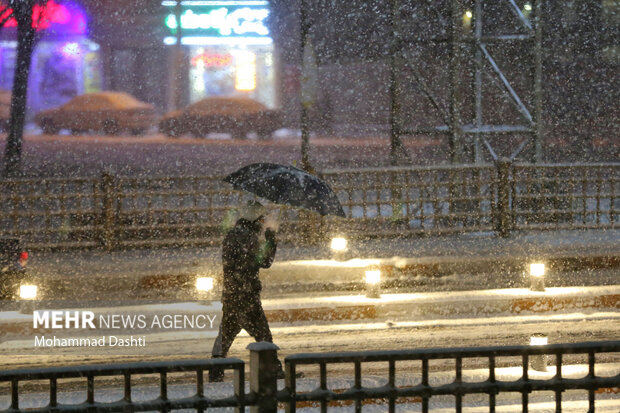 هشدار بارش برف و باران در جنوب اردبیل