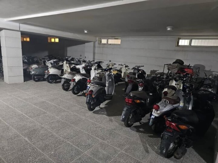 کشف ۱۱ دستگاه موتورسیکلت خارجی در اردبیل