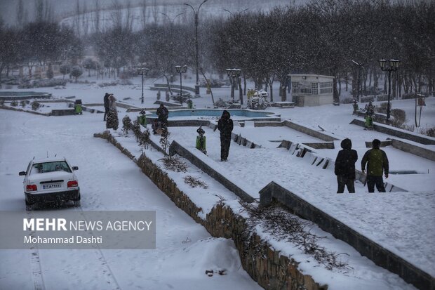 کوهی: ارتفاع برف در اردبیل به ۸۷ سانتی‌متر رسید