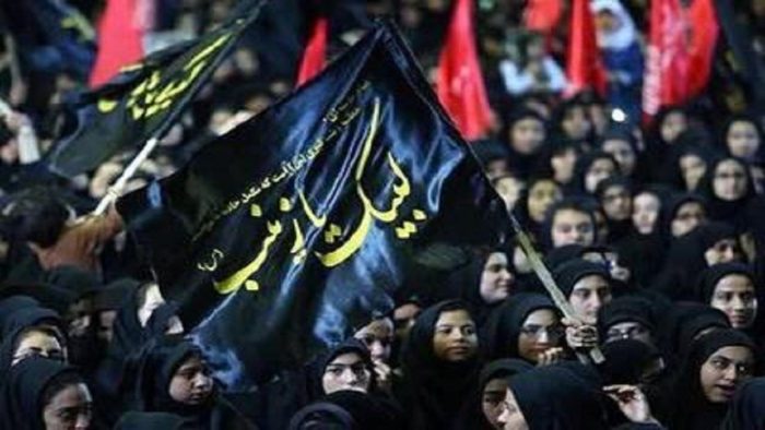برگزاری تجمع بزرگ زینبیون در دارالعباس اردبیل