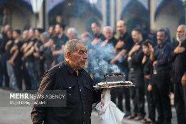 عزاداری شب تاسوعا در هیئت چهارده معصوم مشگین شهر